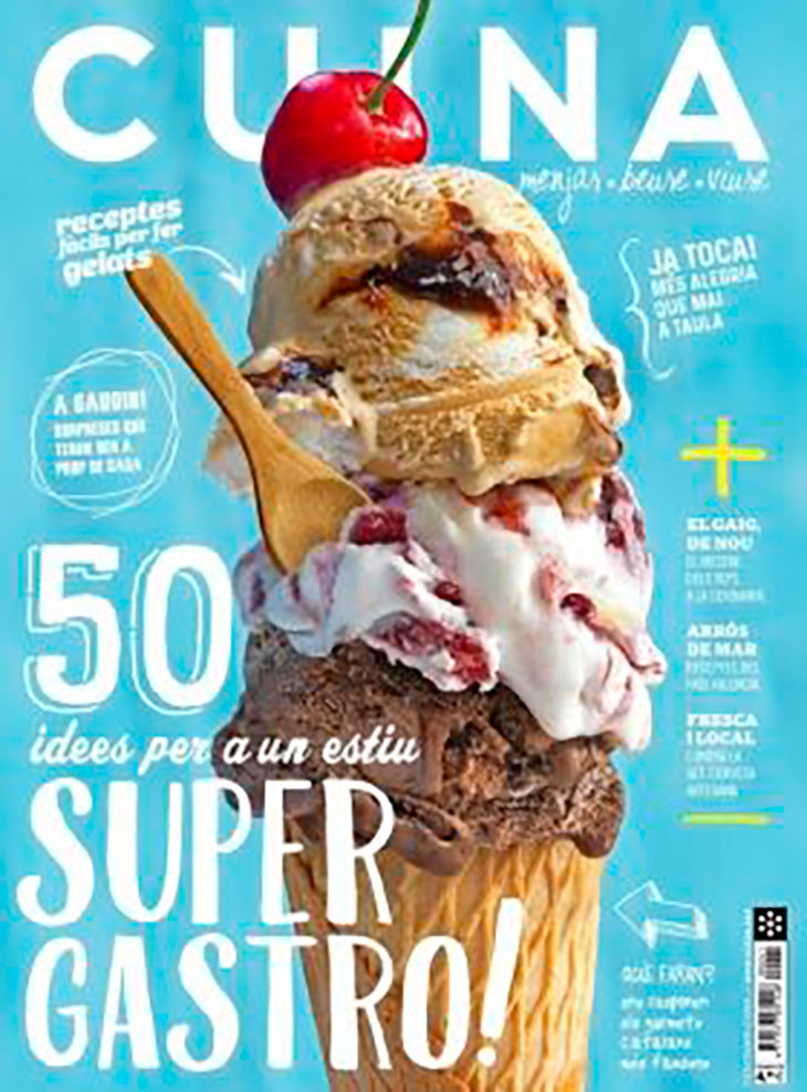 Menció a la revista “Cuina” com una de les 50 idees per a un estiu super gastro